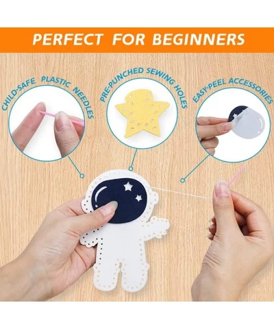 Coco&Estee Solar System Mini Sewing Kit for Kids Ages 7+ 11 Make Your Own Stuffed Animal Kit Projects Kids Sewing Kit for Beg...