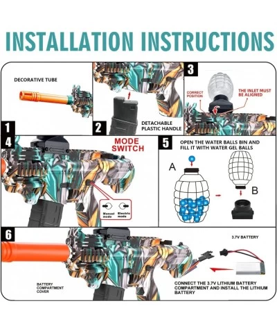 Electric Gel Water Ball Blaster with 60000+ Water Beads and Goggles Splatter Ball Blaster Christmas Toy for Outdoor Activitie...