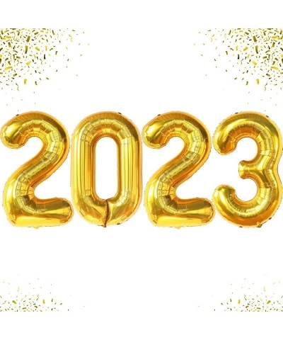 Giant 40 Inch Gold 2023 Balloons Numbers - Graduation Party Decorations 2023 | Big 2023 Gold Balloons for Gold Graduation Dec...