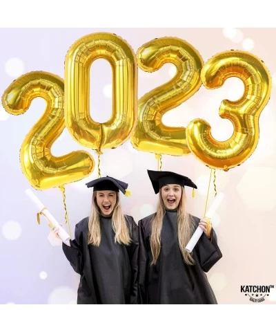 Giant 40 Inch Gold 2023 Balloons Numbers - Graduation Party Decorations 2023 | Big 2023 Gold Balloons for Gold Graduation Dec...