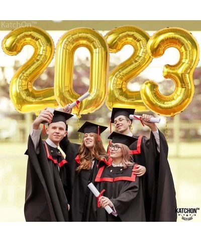 Giant 40 Inch Gold 2023 Balloons Numbers - Graduation Party Decorations 2023 | Big 2023 Gold Balloons for Gold Graduation Dec...