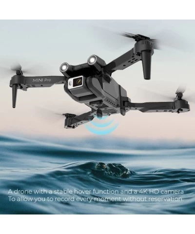 H36 Drone with Camera for Foldable RC Quadcopter Drone with 4K HD Camera WiFi FPV Live Video Altitude Hold One Key Take Off/L...