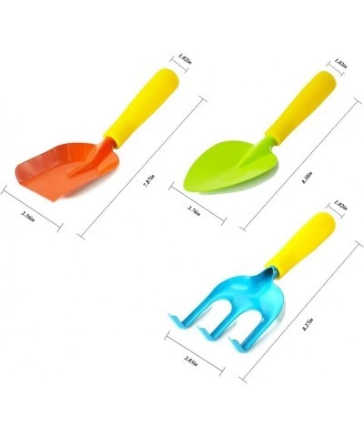 Kids Gardening Tools Metal Rake Shovel and Trowel Garden Bag and Watering Can for Toddlers Age 2-4 $18.16 Toy Gardening Equip...