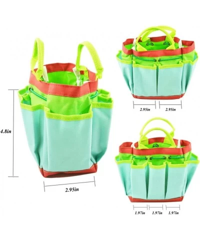 Kids Gardening Tools Metal Rake Shovel and Trowel Garden Bag and Watering Can for Toddlers Age 2-4 $18.16 Toy Gardening Equip...