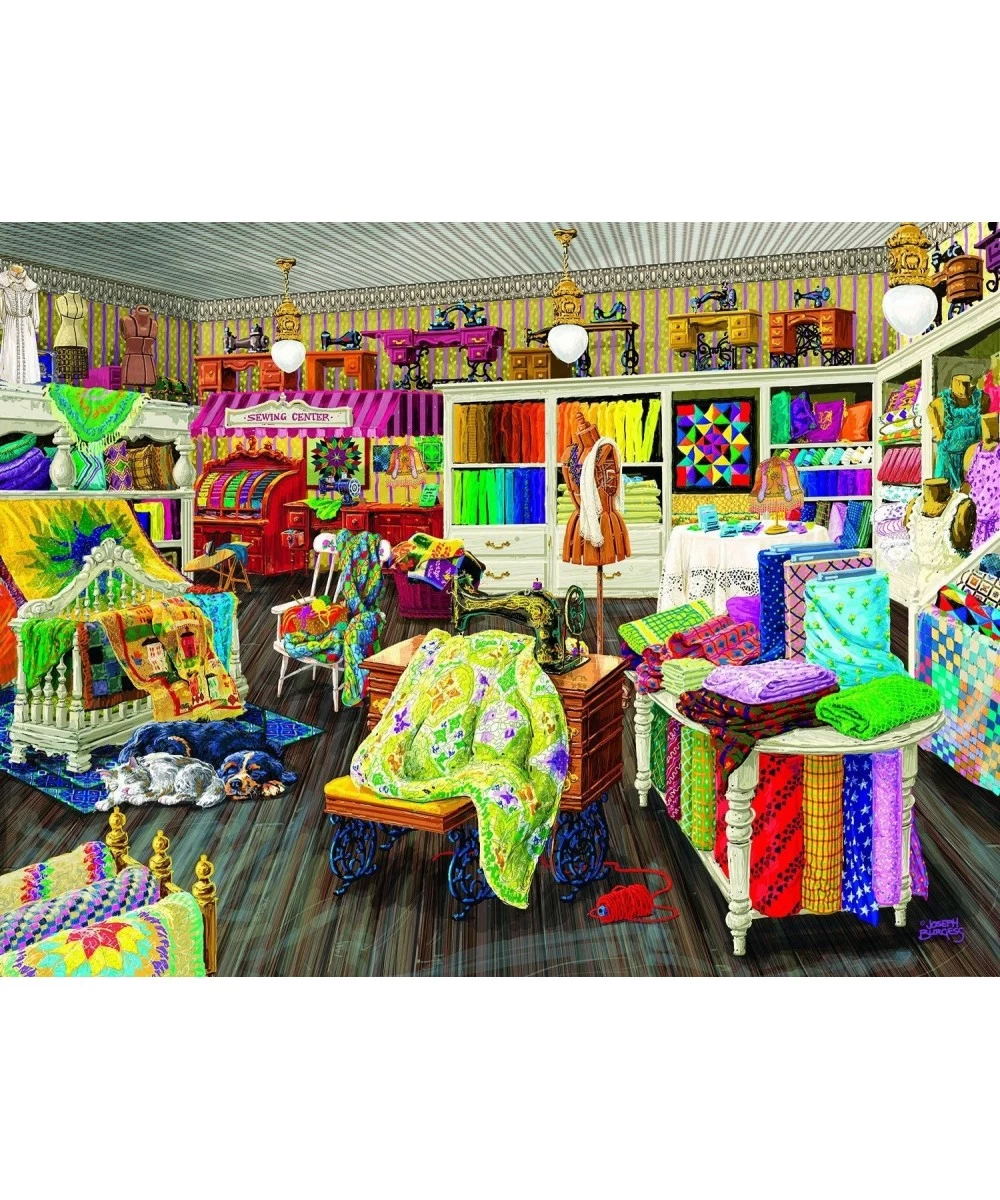 Sewing Store Companions 500 Pc Jigsaw Puzzle by SunsOut $32.18 Jigsaw Puzzles