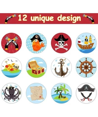 1000 Pieces Pirate Stickers Fun Pirate Themed Stickers Assorted Pirate Roll Stickers Pirate Wall Decals Pirate Birthday Party...