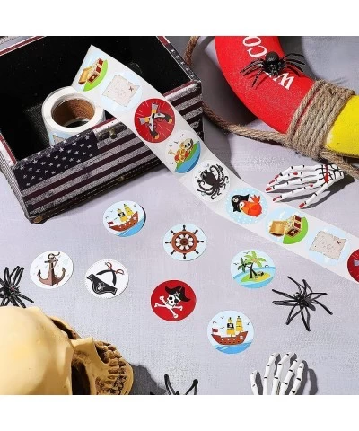 1000 Pieces Pirate Stickers Fun Pirate Themed Stickers Assorted Pirate Roll Stickers Pirate Wall Decals Pirate Birthday Party...