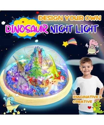 Make Your Own Dinosaur Night Light - Dinosaur Toys for Kids Dinosaur Decor Dinosaur Craft Kit Arts and Crafts Night Light Gif...