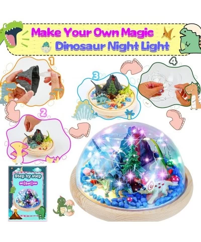 Make Your Own Dinosaur Night Light - Dinosaur Toys for Kids Dinosaur Decor Dinosaur Craft Kit Arts and Crafts Night Light Gif...