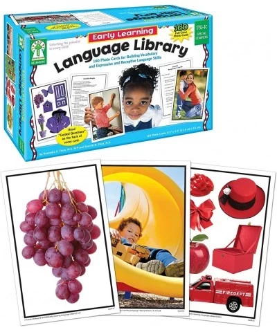 Key Education Early Learning Language Library Photo Flash Cards Emotions Colors Food Animals and Actions Vocabulary 160 Langu...