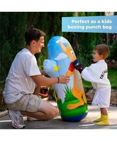 Water Sprinkler for Kids – 3.6 Ft (36”) Kangaroo Inflatable Punching Bag for Kids Outdoor Water Toy – Inflatable Sprinkler fo...