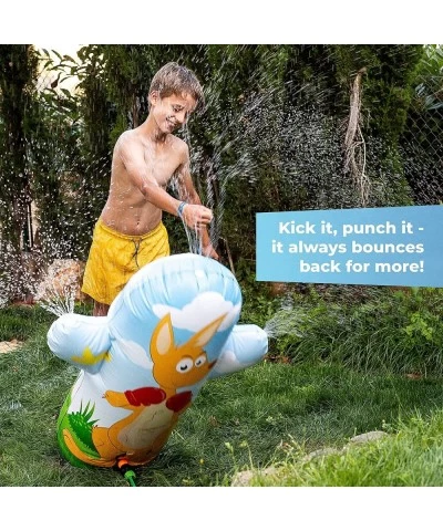 Water Sprinkler for Kids – 3.6 Ft (36”) Kangaroo Inflatable Punching Bag for Kids Outdoor Water Toy – Inflatable Sprinkler fo...