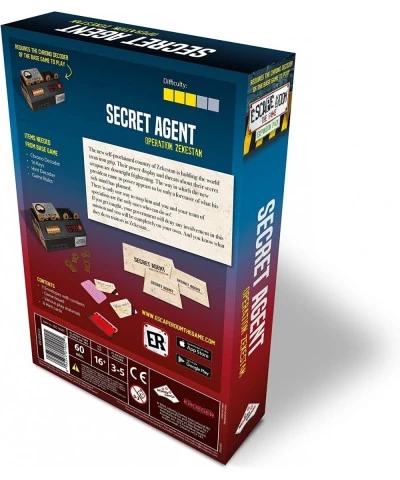 Escape Room The Game Expansion Pack – Secret Agent Operation Zekestan | Solve The Mystery Board Game for Adults and Teens (En...