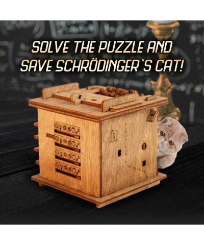 Cluebox Escape Room in a Box - Schrödingers Cat - Escape Game - Smart Wooden Puzzle - Unique Puzzle Games - Escape Box Games ...