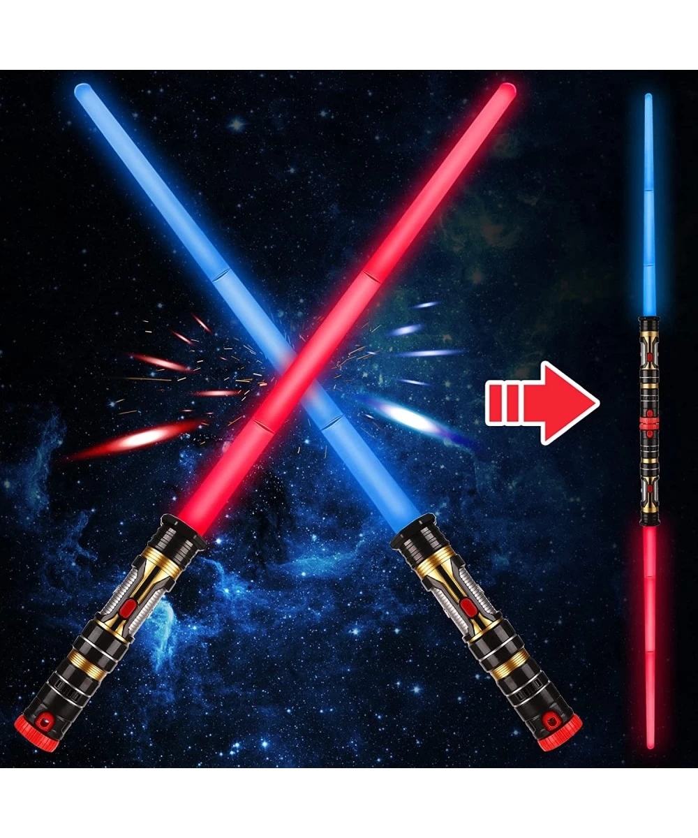 Light Up Saber 2-In-1 Led (3 Colors) Fx Dual Sword Set with Sound(Motion Sensitive) And Expandable Handle For Galaxy War Figh...