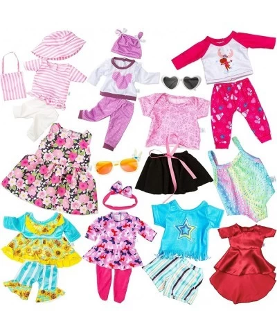 23 Pcs 18 Inch Girl Doll Clothes and Accessories for 18 Inch Doll Dress with Our Generation Dolls Including 10 Complete Sets ...