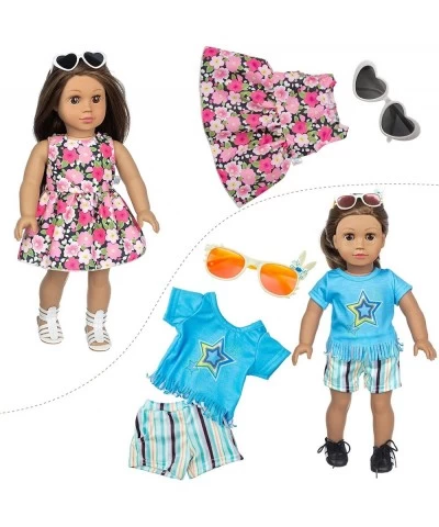 23 Pcs 18 Inch Girl Doll Clothes and Accessories for 18 Inch Doll Dress with Our Generation Dolls Including 10 Complete Sets ...