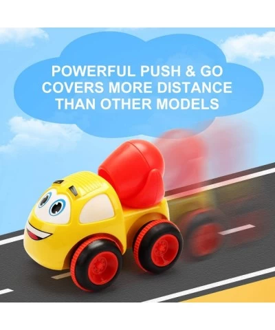 Toys for a 2 Year Old Boy - 3 Friction Powered Trucks for 2+ Year Old Boys Push & Go Cars Cartoon Construction Vehicle Set - ...