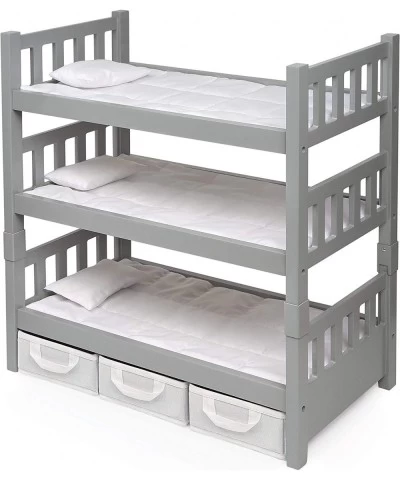 1-2-3 Convertible Doll Bunk Bed (fits American Girl dolls) Gray/White $64.94 Doll Accessories