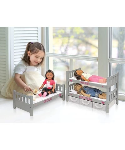 1-2-3 Convertible Doll Bunk Bed (fits American Girl dolls) Gray/White $64.94 Doll Accessories