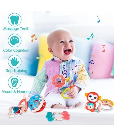 Baby Toys 0-6 Months - 12pcs Baby Rattles Teething Toys Set Infant Toys 3-6 Months Sensory Teether Toys for Babies 0 3 6 9 12...