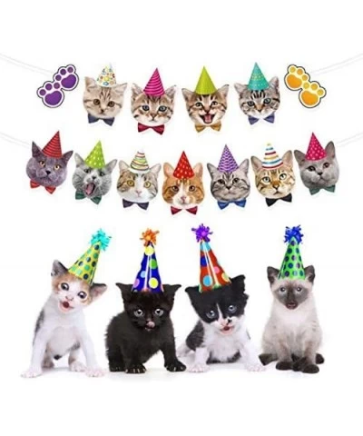 Cat Banner Cat Face Banner Pet Cat Banner for Cat Party Decoration Boys Girls Kids Home Classroom Bedroom $15.99 Remote & App...