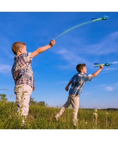 Shark Rockets for Kids Set of 2 Foam Flying Toys for Boys and Girls with Whistle Sound Beach Park and Backyard Outdoor Fun Co...