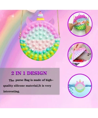 FA FIGHTATR Toy Bag Lovely Fidget Silicone Shoulder Bag Scraping brush with Keychain Artificial Soft Fur Ball $13.69 Fidget Toys