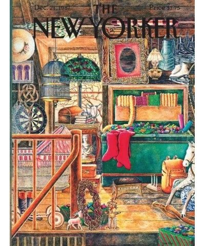 New Yorker Christmas Attic - 1000 Piece Jigsaw Puzzle $48.95 Jigsaw Puzzles