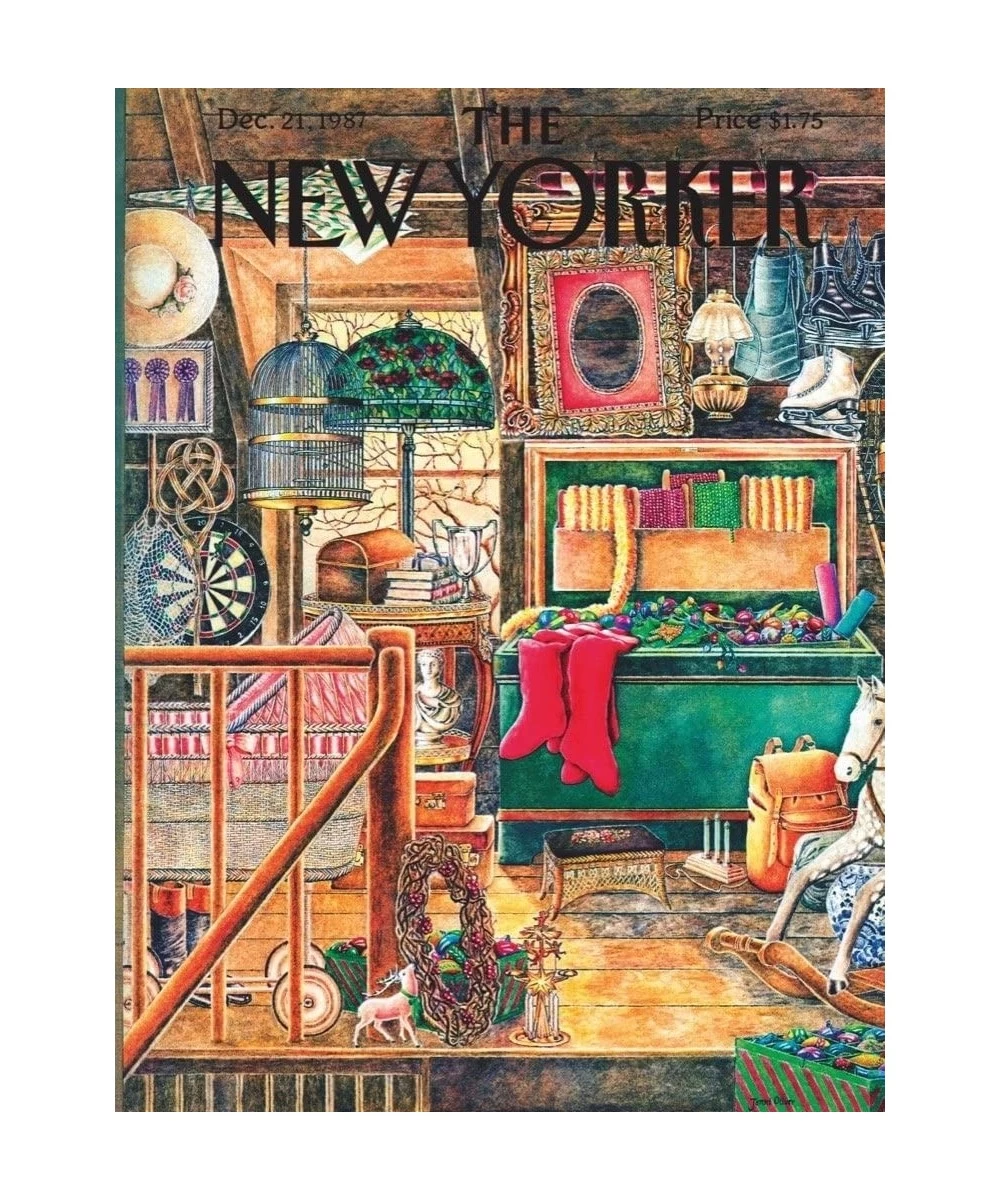 New Yorker Christmas Attic - 1000 Piece Jigsaw Puzzle $48.95 Jigsaw Puzzles