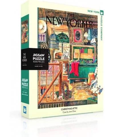 New Yorker Christmas Attic - 1000 Piece Jigsaw Puzzle $48.95 Jigsaw Puzzles