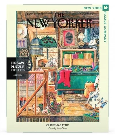 New Yorker Christmas Attic - 1000 Piece Jigsaw Puzzle $48.95 Jigsaw Puzzles