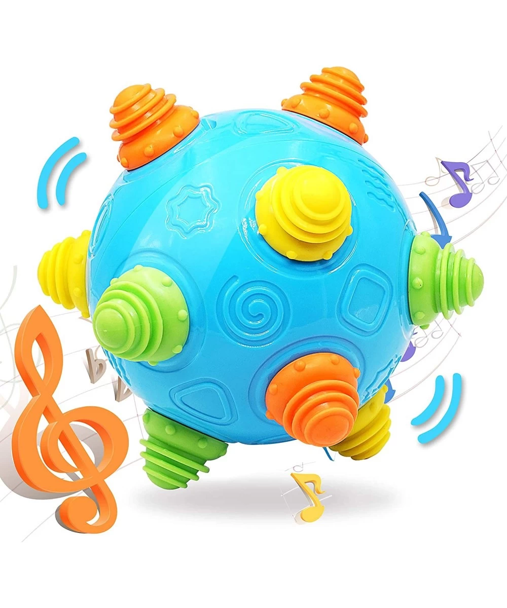 Toddlers Baby Music Shake Ball Toy- Bumble Ball for Babies Dancing Bumpy & Interactive Sounds Crawl Ball Toy Baby Rattle Boun...