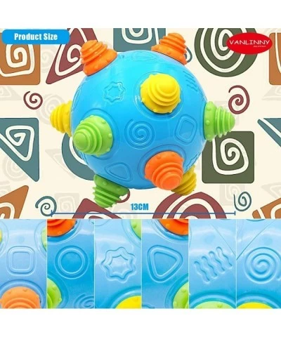 Toddlers Baby Music Shake Ball Toy- Bumble Ball for Babies Dancing Bumpy & Interactive Sounds Crawl Ball Toy Baby Rattle Boun...