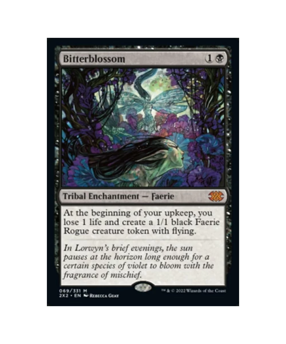 Magic: the Gathering - Bitterblossom (069) - Double Masters 2022 $49.03 Trading Cards & Accessories