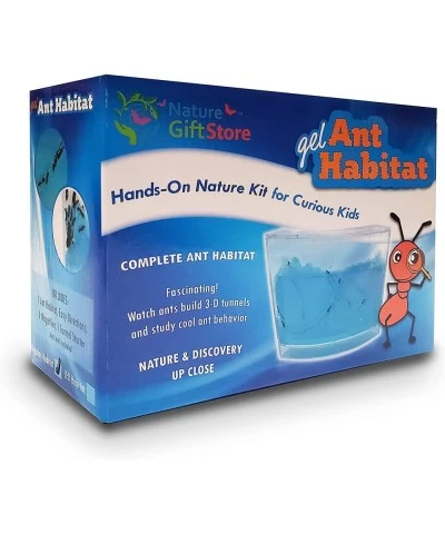 Live Lighted Blue Gel Ant Habitat Shipped with 50 Live Ants Now (2 Tubes of Ants) $70.06 Habitat Science Kits