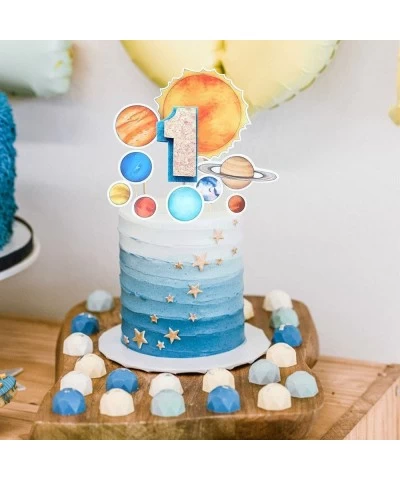 First Launch Space Birthday Decoration Space Photo Banner 1st Trip Around The Sun Birthday Decorations Space 12 Months Photo ...