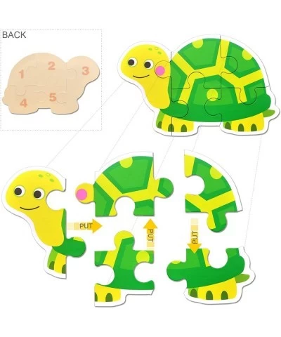 Puzzle for Toddlers - 6 Pack Beginner Safari Animals Toddler Puzzles Ages 3-6 Preschool Educational Learning Toys Floor Puzzl...