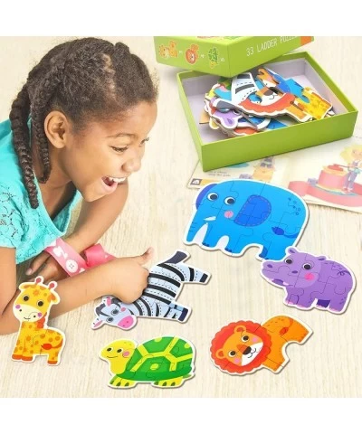 Puzzle for Toddlers - 6 Pack Beginner Safari Animals Toddler Puzzles Ages 3-6 Preschool Educational Learning Toys Floor Puzzl...