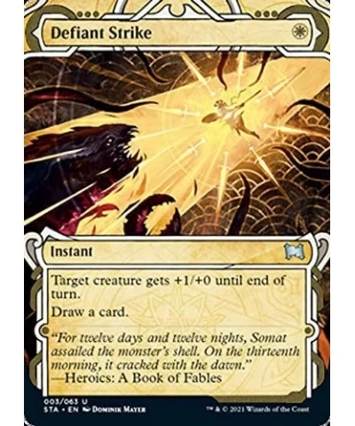 Magic: The Gathering - Defiant Strike (003) - Borderless - Foil-Etched - Strixhaven Mystical Archive $10.96 Trading Cards & A...