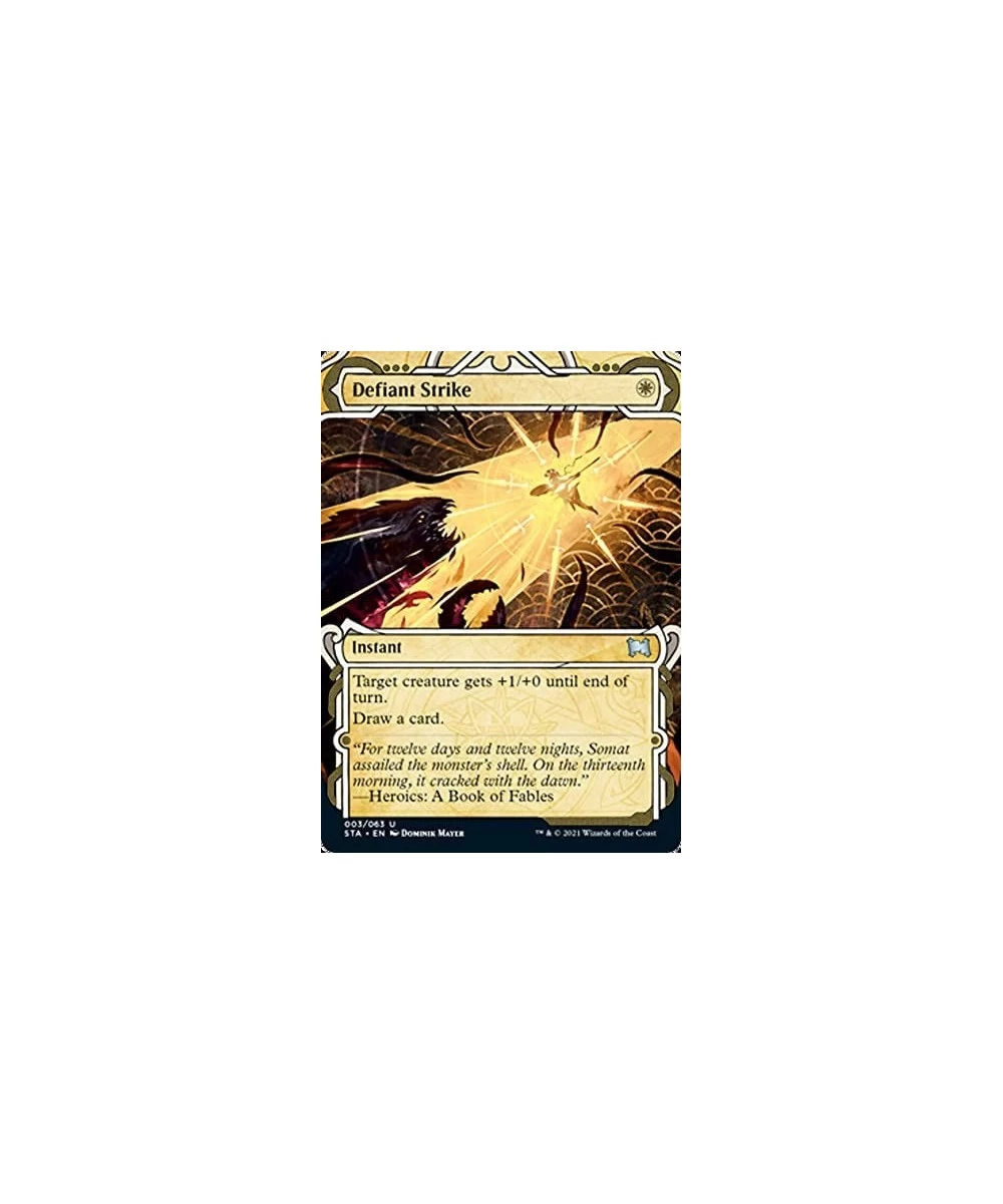 Magic: The Gathering - Defiant Strike (003) - Borderless - Foil-Etched - Strixhaven Mystical Archive $10.96 Trading Cards & A...