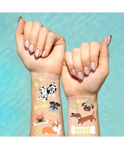 Dog Temporary Tattoos for Kids - 44 Glitter Styles | Animal Birthday Supplies Pet Lover Party Favors Woof Arts and Crafts $14...