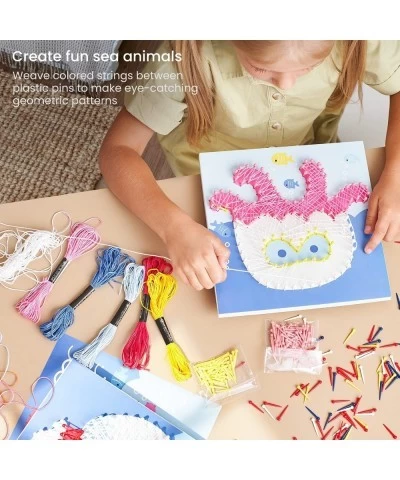 String Art Kit Set of 5 Sea Animal Designs Plastic Pushpins Art Supplies for Kids Craft Projects and Free Time Activities $38...