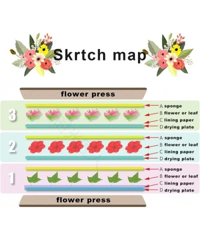 Mini Flower Press Kit Leaf Press Plant Press 6 x 6 inch 4 Layers Nature Press Kit Including Instructions $23.51 Craft Kits