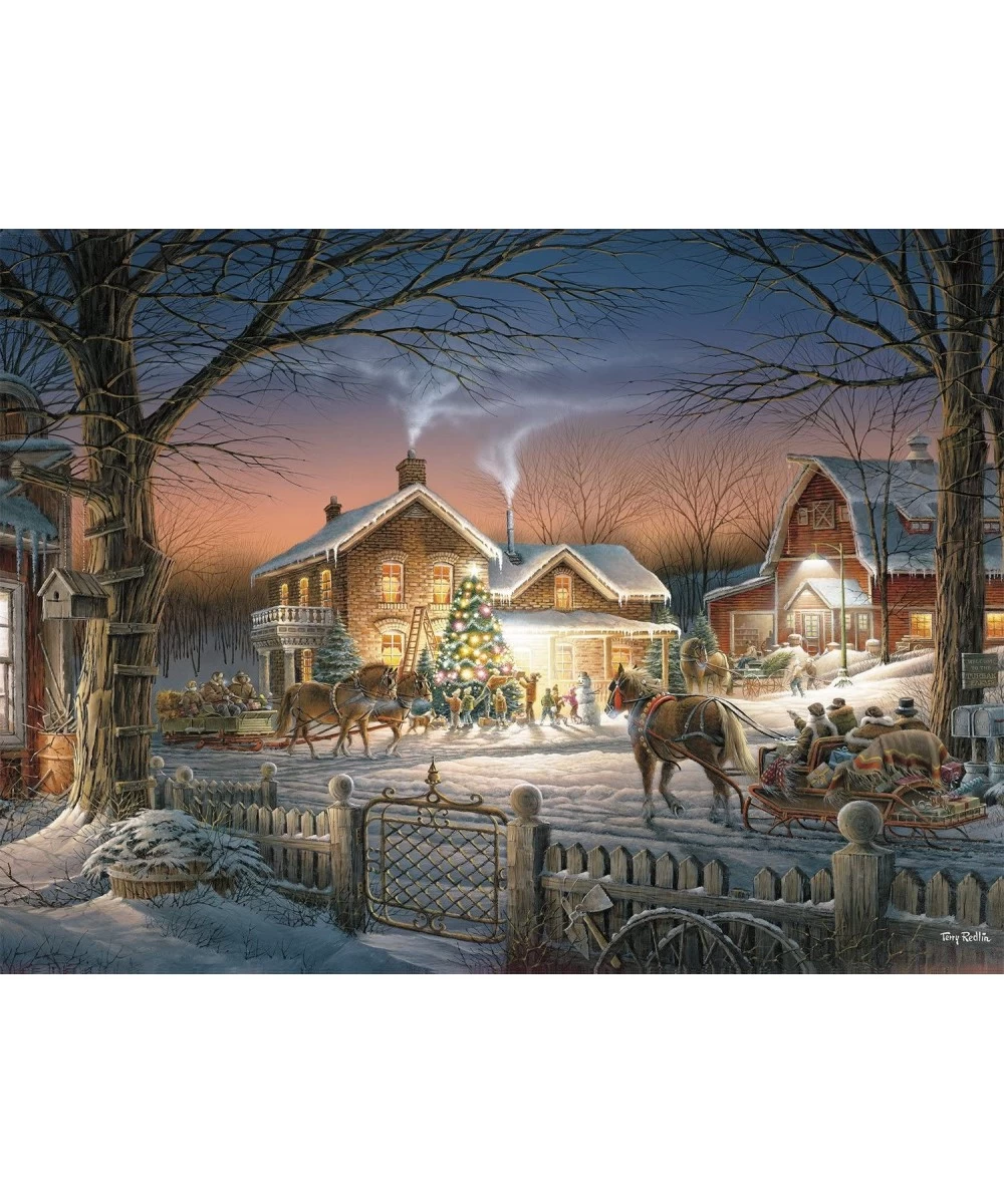 Terry Redlin - Trimming the Tree - 1000 Piece Jigsaw Puzzle $25.10 Jigsaw Puzzles