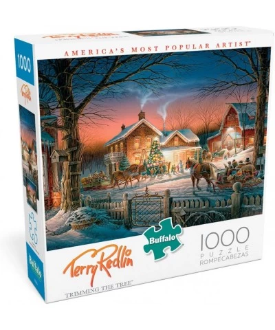 Terry Redlin - Trimming the Tree - 1000 Piece Jigsaw Puzzle $25.10 Jigsaw Puzzles