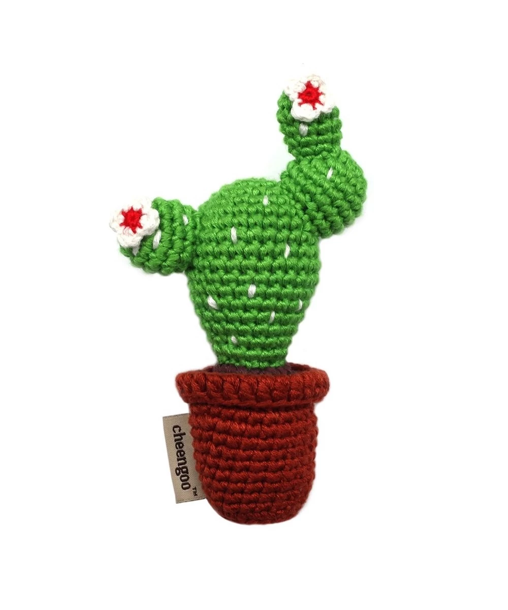 Organic Crocheted Cactus Rattle $27.65 Baby Rattles & Plush Rings