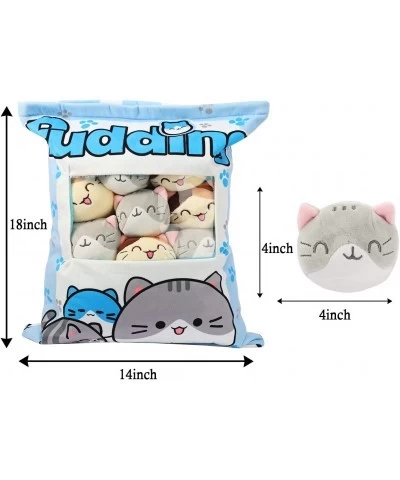 Plush Pillow Throw Pillow Removable Cat Stuffed Animals Cat Plush Soft Stuffed Cat Pillow Dolls Toys Stuffed Cat Gift for Gir...