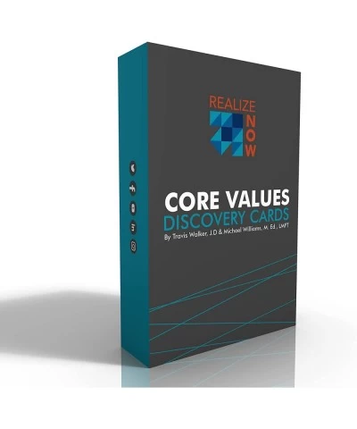 Core Value Discovery Cards- 50 Large Illustrated Flashcards in Deluxe Box- Gain Focus Awareness and Achievement in Life- (CBT...