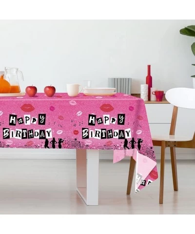 Mean Girls Theme Birthday Party Tablecloth 54"x108" Rose Pink Table Cover Birthday Party Decorations Supplies 3 Pack $20.86 K...